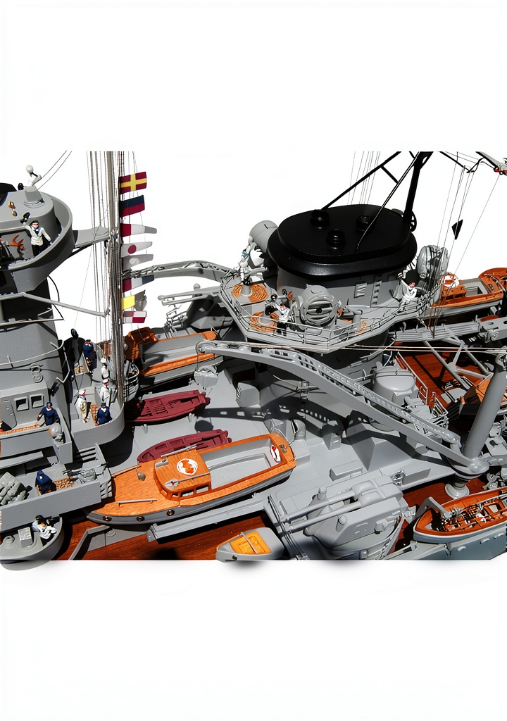 ShipCraft book open to illustrated model building steps