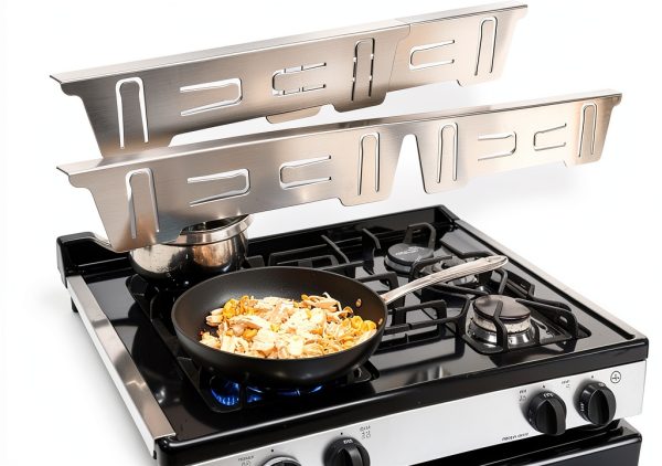 CXDirect Stove Gap Cover Silver Stove Gap Filler-0