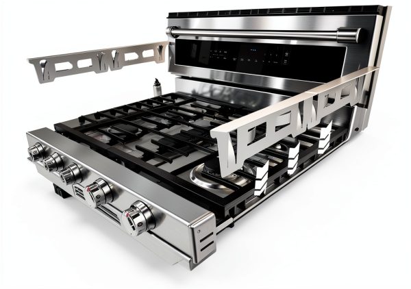 CXDirect Stove Gap Cover Silver Stove Gap Filler-4