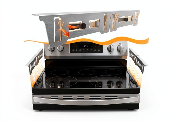 CXDirect Stove Gap Cover Silver Stove Gap Filler-8