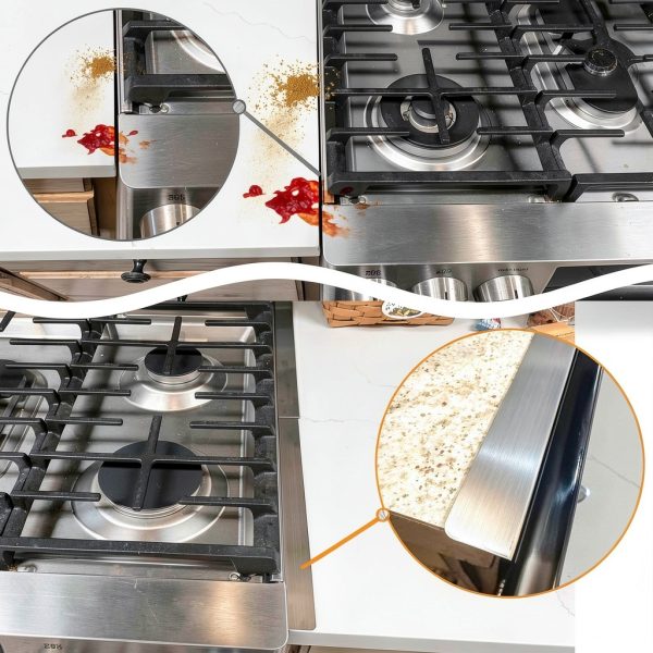 CXDirect Stove Gap Cover Silver Stove Gap Filler-3