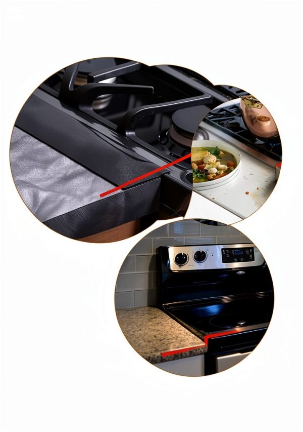Stove Gap Cover HELESIN Silicone Set 2-Piece Heat Resistant Accessory-7