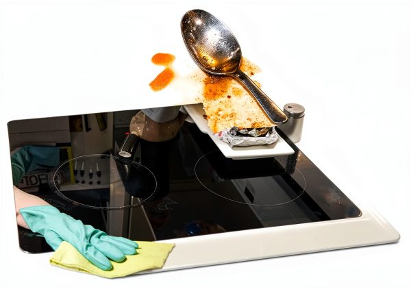 Stove Gap Cover HELESIN Silicone Counter Cover 25in Semi clear-2