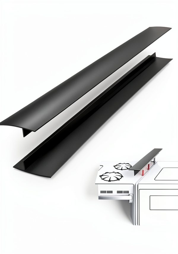 Stove Gap Cover SEVCHY Silicone T‑Shaped 30‑Inch Black-8