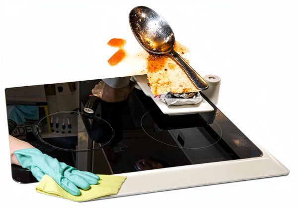 Stove Gap Cover HELESIN Silicone 25in White Heat Resistant Guard-2