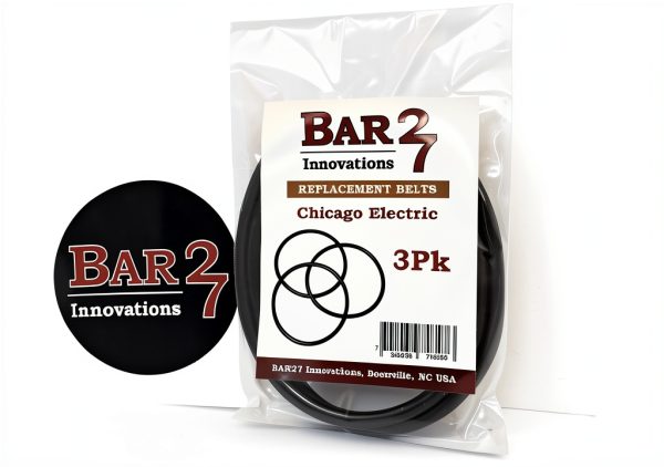 Drive Belt Bar27 3 Pack Replacement for Chicago Electric Machinery-1