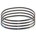 uxcell 4pcs 200XL 025 Timing Belt 100 Teeth Rubber Geared Cogged Belt, 0.25" Width, 0.20" Pitch Mechanical Replacement Belts-0