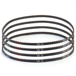 uxcell 4pcs 200XL 025 Timing Belt 100 Teeth Rubber Geared Cogged Belt, 0.25" Width, 0.20" Pitch Mechanical Replacement Belts-0