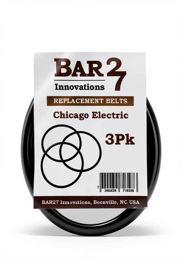 Drive Belt Bar27 3 Pack Replacement for Chicago Electric Machinery-2
