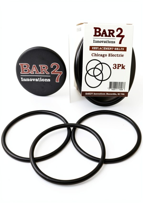 Drive Belt Bar27 3 Pack Replacement for Chicago Electric Machinery-0