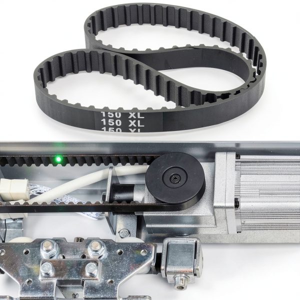 Timing Belt Qjaiune 150XL037 75 Tooth 10mm Black Neoprene Gear Belt-5