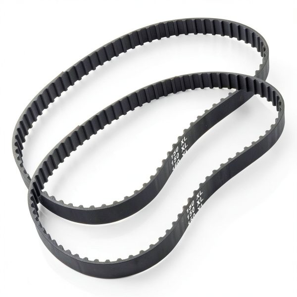 Timing Belt Qjaiune 150XL037 75 Tooth 10mm Black Neoprene Gear Belt-0